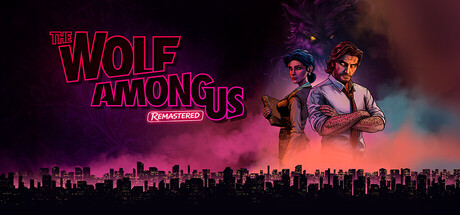 Official Steam header art for The Wolf Among Us Remastered, with the game logo and Bigby Wolf.